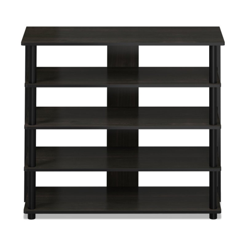 Furinno Turn-N-Tube Engineered Wood 5-Tier Wide Shoe Rack in Espresso