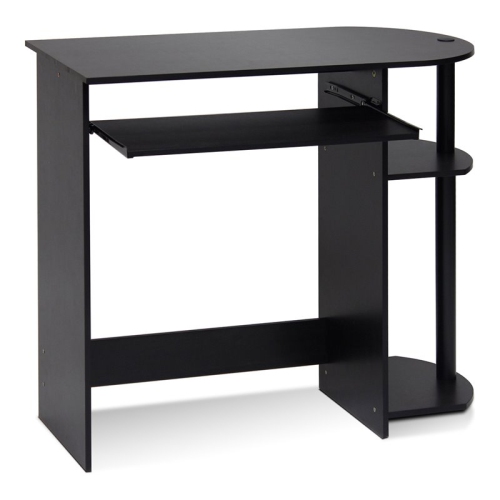FURINNO  Engineered Wood Simplistic Computer Desk In Espresso/black