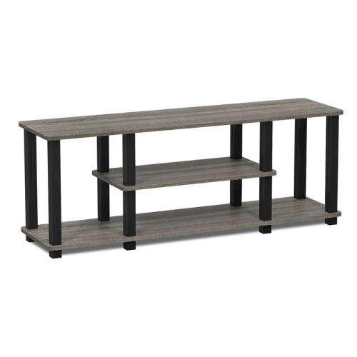 FURINNO  Turn-S-Tube Wood Entertainment Tv Stand for Tv Up to 50" In Gray/black