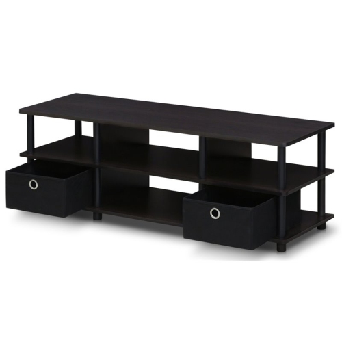 FURINNO  Econ Wood Tv Entertainment Center for Tv Up to 43" In Espresso/black