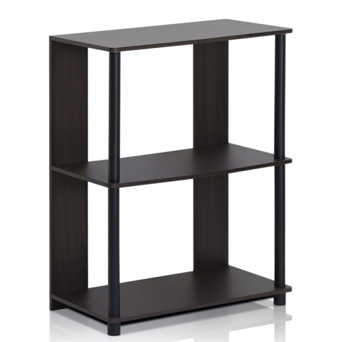 Furinno JAYA Engineered Wood Simple Design Bookcase in Walnut/Black