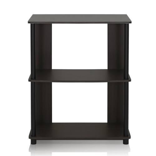 Furinno JAYA Engineered Wood Simple Design Bookcase in Walnut/Black