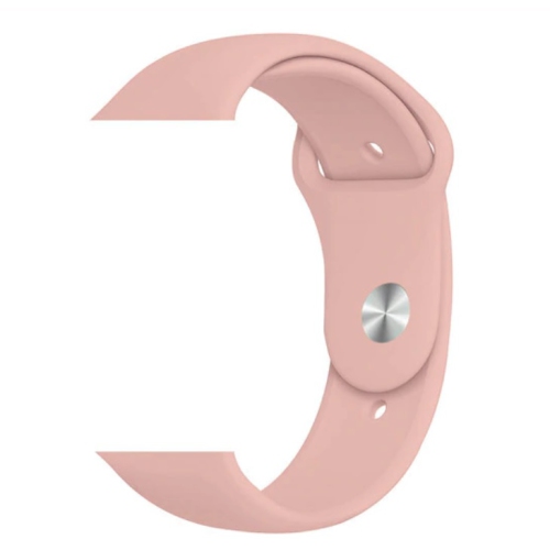 TopSave Watchband for Apple Watch 42/44mm Silicone Replacement Strap for Apple Watch Series 5, 4, 3, 2, 1,Pink Sand
