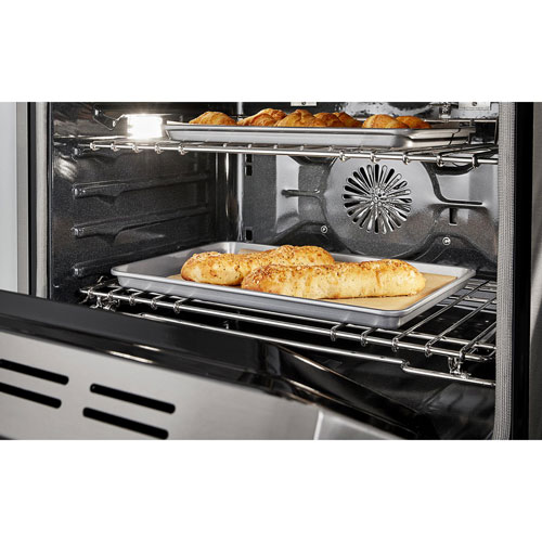 KitchenAid 30" 4.1 Cu. Ft. True Convection Freestanding Gas Range (KFGC500JSS) - Stainless Steel