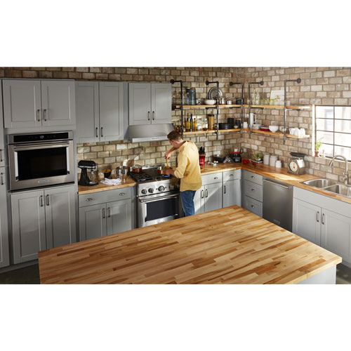 KitchenAid 30" 4.1 Cu. Ft. True Convection Freestanding Gas Range (KFGC500JSS) - Stainless Steel