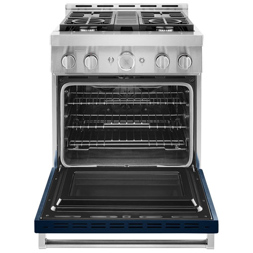 Cuisinière autonome gaz conv. véritable four autonett. 4,1 pi³ 30 po de KA - Bleu encre