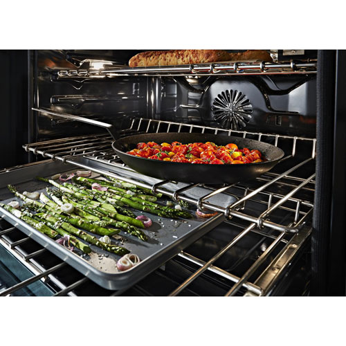 KitchenAid 48" 6.3 Cu. Ft. Double Oven 6-Burner Freestanding Gas Range (KFGC558JSC) - Orange