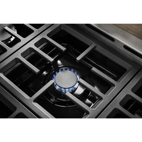 KitchenAid 36" 5.1 Cu. Ft. True Convection 6-Burner Freestanding Gas Range (KFGC506JSS) - Stainless
