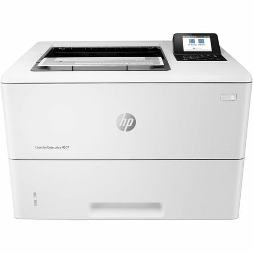 HP LaserJet M507 Monochrome Desktop Laser Printer - White -