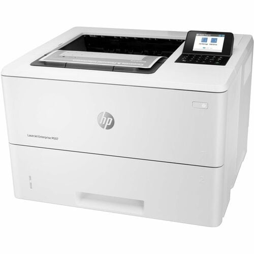 HP LaserJet M507 Monochrome Desktop Laser Printer - White -