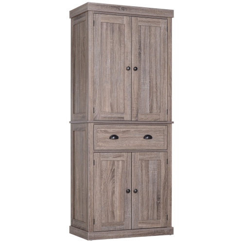 Homcom 72 5 H Traditional Freestanding, Kitchen Pantry Cabinet Canada