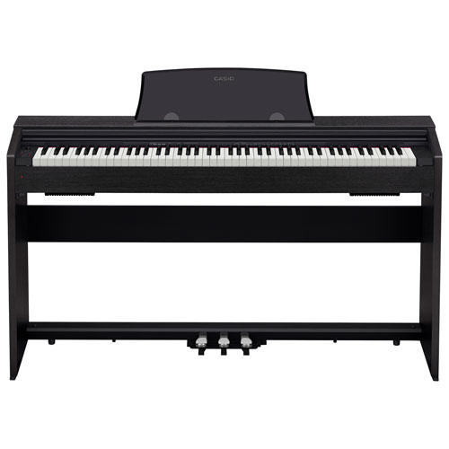 Piano numérique à 88 touches lestées PX-770 de Casio avec support - Noir