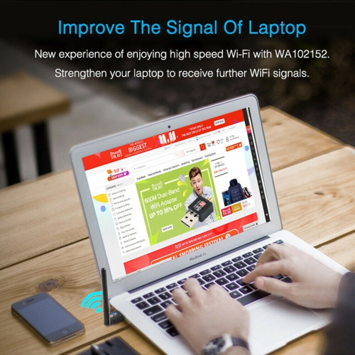 PIX LINK Mini USB WiFi Adapter 150Mbps Wireless N/G/B Network LAN Card with Antenna