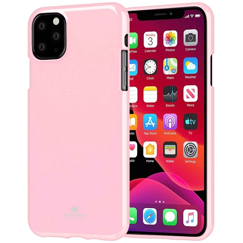 TopSave Iphone 11 Pro Max Goospery Jelly TPU Case, Baby Pink