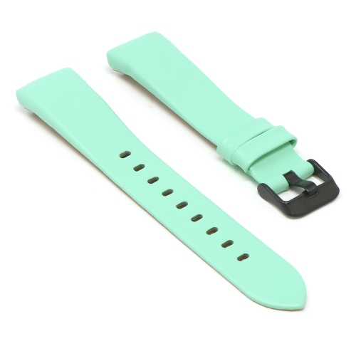 StrapsCo Smooth Leather Watch Band Strap for Fitbit Charge 3 - Mint