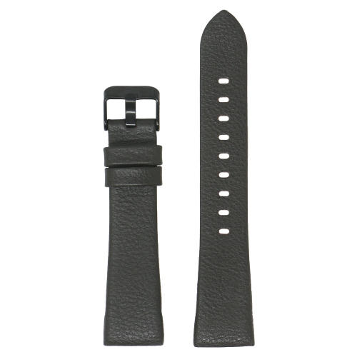 STRAPSCO  Textured Leather Watch Band Strap for Fitbit Charge 3 - (Black Buckle) In Dark Brown