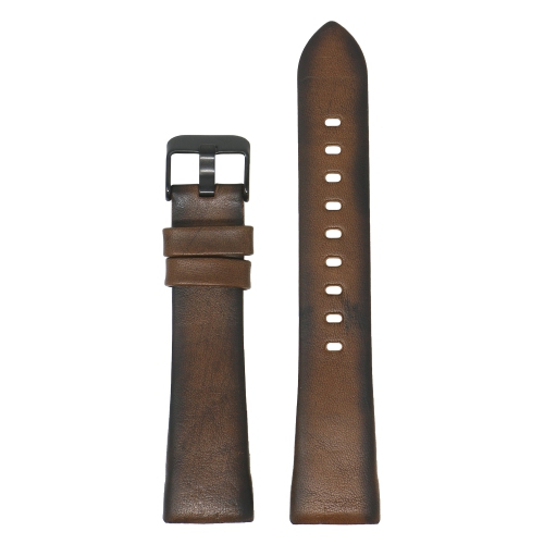 STRAPSCO  Antique Leather Watch Band Strap for Fitbit Charge 3 - In Brown