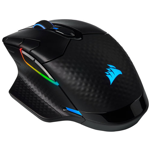 Souris de jeu optique sans fil de 18 000 ppp Dark Core RGB Pro de Corsair - Noir