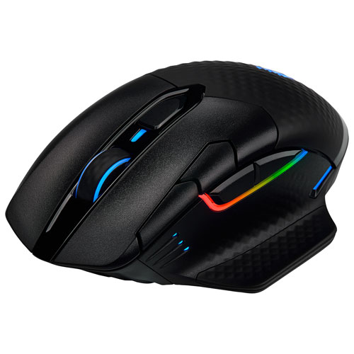 Souris de jeu optique sans fil de 18 000 ppp Dark Core RGB Pro de Corsair - Noir