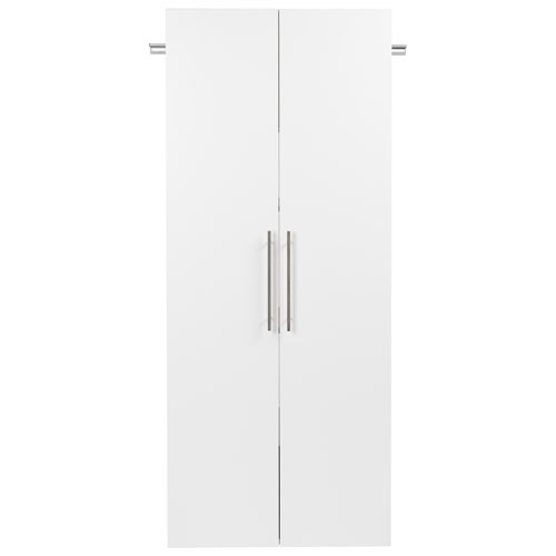 HangUps 72" x 30" Transitional 4-Shelf Wall Storage Cabinet - White