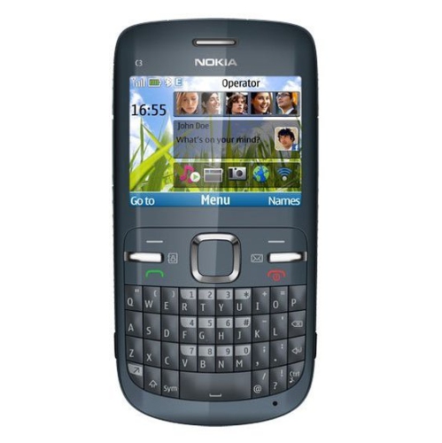 Refurbished - Nokia C3 - Unlocked- BLUE