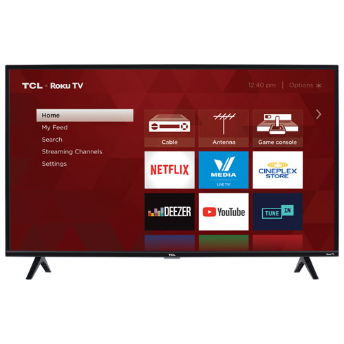 TCL 3-Series 40" 1080p HD LED LCD Roku OS Smart TV - Refurbished