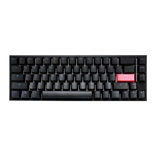 Ducky ONE 2 RGB Mechanical Keyboard, Cherry MX Red, Anti-Ghosting 4-layer PCB, PBT Double shot keycaps, Detachable USB Type-CSF Layout, Black