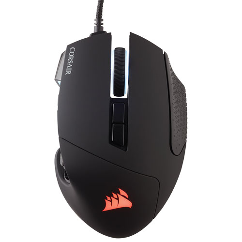 Corsair Scimitar RGB Elite 18000 DPI Optical Gaming Mouse - Black