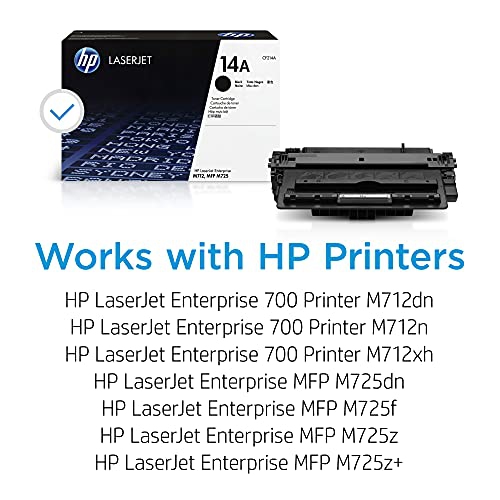 HP 14A Black Original LaserJet Toner Cartridge
