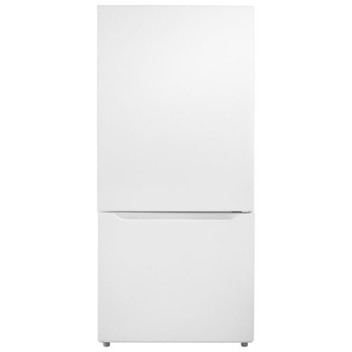 Réfrigérateur congélateur inférieur 30 po d'Insignia - Blanc - BO - Endommagé