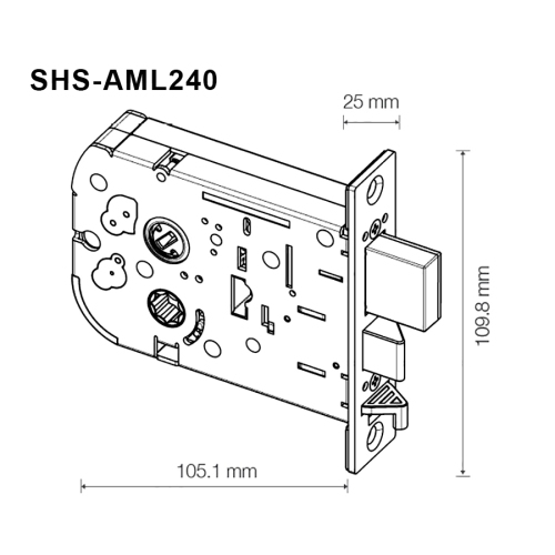 Samsung Smart Digital Mortise Door Lock with Fingerprint - Lever