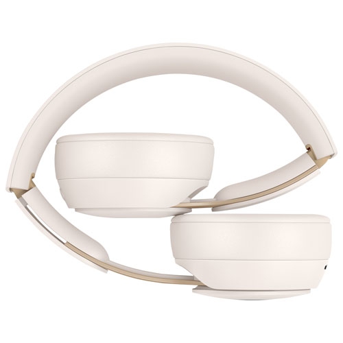 Beats by Dr. Dre Solo Pro On-Ear Noise Cancelling Bluetooth Headphones - Ivory by BEATS BY DR. DRE - Refurbished condition - Image 4