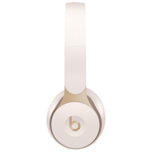 Beats by Dr. Dre Solo Pro On-Ear Noise Cancelling Bluetooth Headphones - Ivory by BEATS BY DR. DRE - Refurbished condition - Image 5