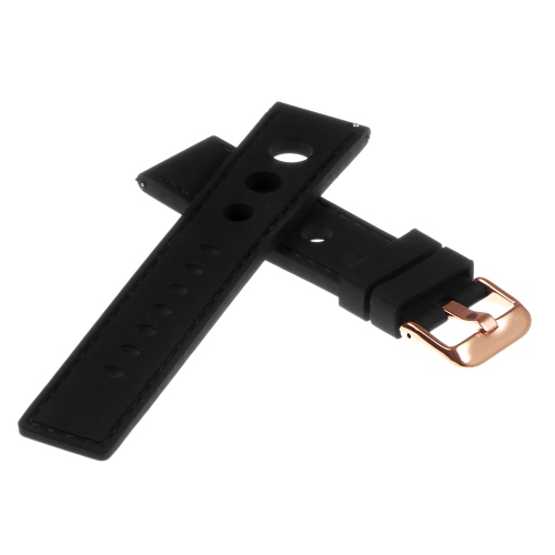 StrapsCo Silicone Rubber Rally Watch Band Strap for Samsung Galaxy Watch Active2 - Black