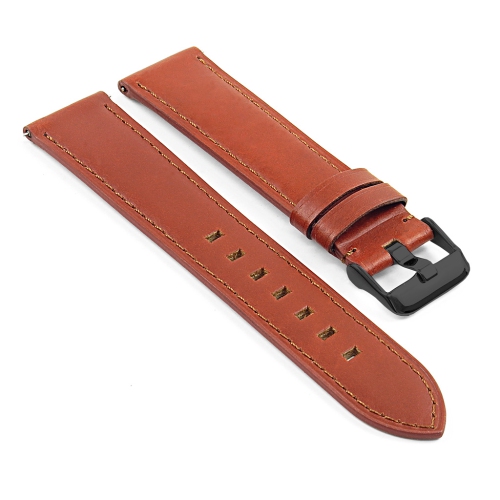 DASSARI Italian Leather Watch Band Strap for Samsung Galaxy Watch Active2 - Brown