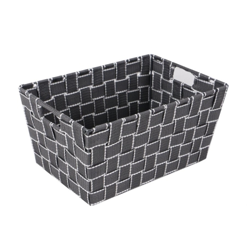Jessar - Fabric Storage Basket, 30X20X15 cm, Gray