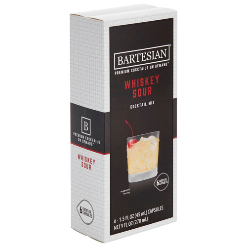 Bartesian Whiskey Sour Cocktail Mix - 6 Capsules