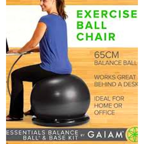 Gaiam Essentials Balance Ball with Base