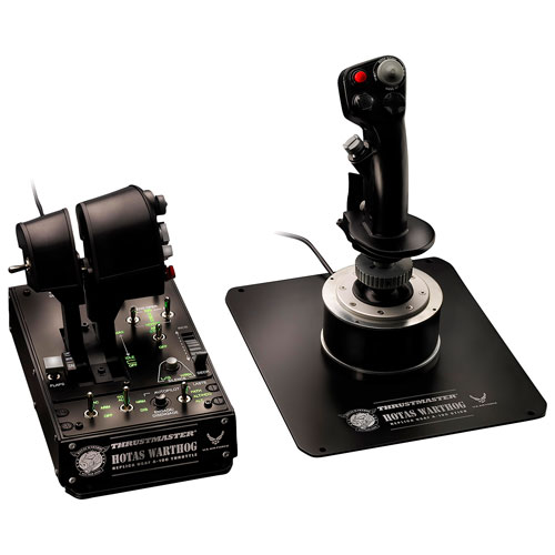 Manche à balai et accélérateur HOTAS Warthog de Thrustmaster