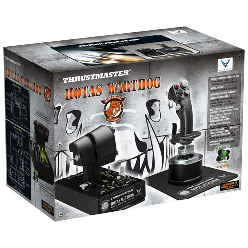 Manche à balai et accélérateur HOTAS Warthog de Thrustmaster