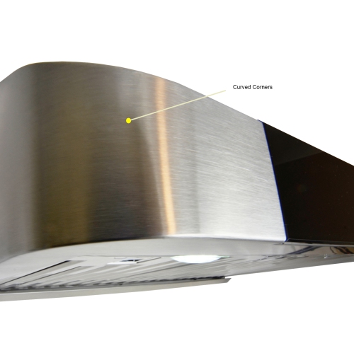 ROXON 900 CFM Slim Range Hood Stainless Steel Kitchen Exhaust Fan Under Cabinet Style with REMOTE RXN-U15-30
