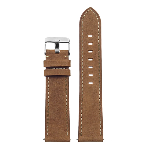 DASSARI Vintage Italian Leather 22mm Watch Band Strap for Fossil Gen 5 Smartwatch Tan Best Buy Canada