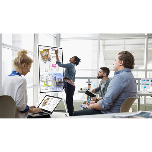 Tableau numérique Tizen 5.0 UHD 4K de 65 po Flip 2 de Samsung - Gris pâle