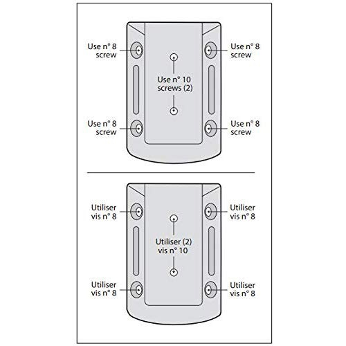 Nuvo Iron Deck Rail Connectors for Standard 2x4 Rail – Plastic Black – DRC