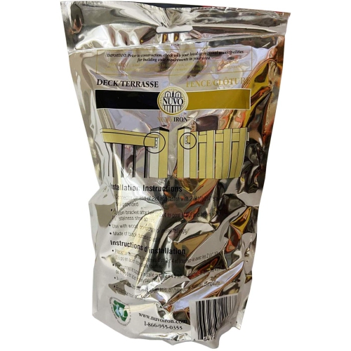 Nuvo Iron Deck Rail Connectors for Standard 2x4 Rail – Plastic Black – DRC