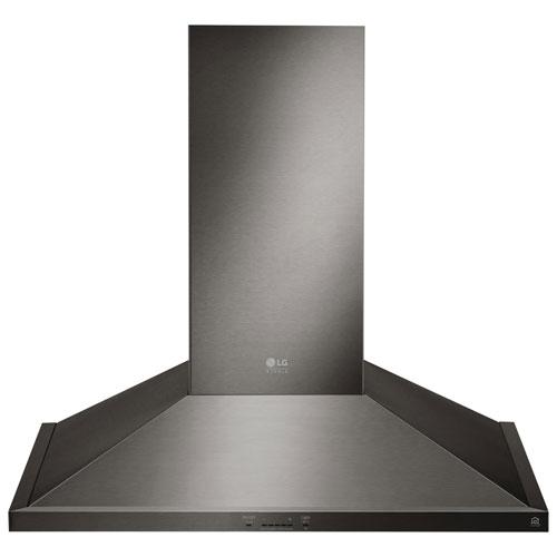 LG Studio 30" Wall Chimney Range Hood - Black Stainless Steel