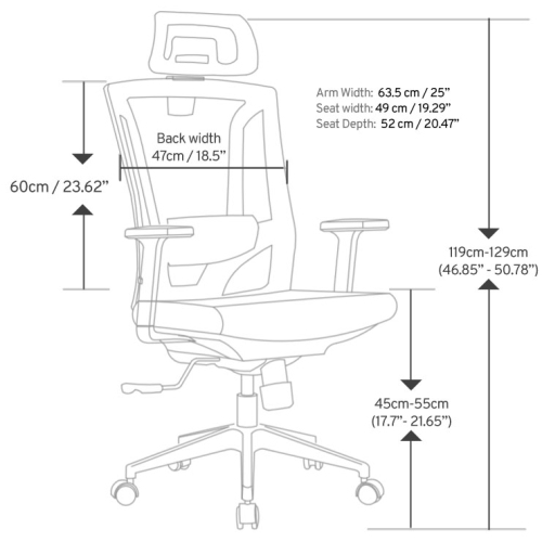 anthrodesk ergonomic office chair