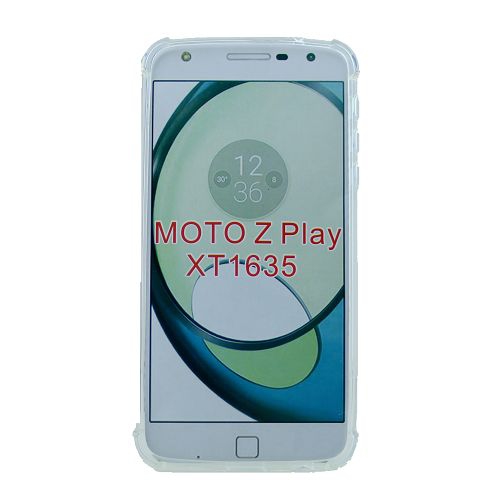 (Canadain Version) Motorola Z Play Soft TPU Case, w/Extra Corner Protection, Clear