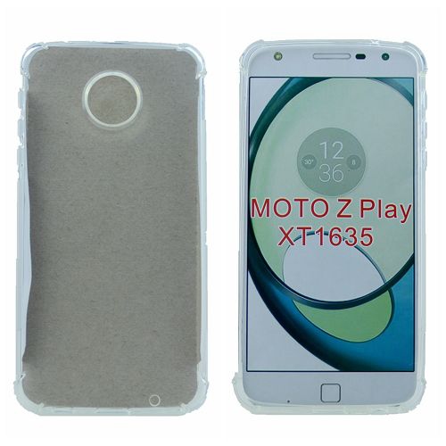 (Canadain Version) Motorola Z Play Soft TPU Case, w/Extra Corner Protection, Clear