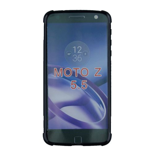 (Canadain Version) Motorola Z Soft TPU Case, w/Extra Corner Protection, Black